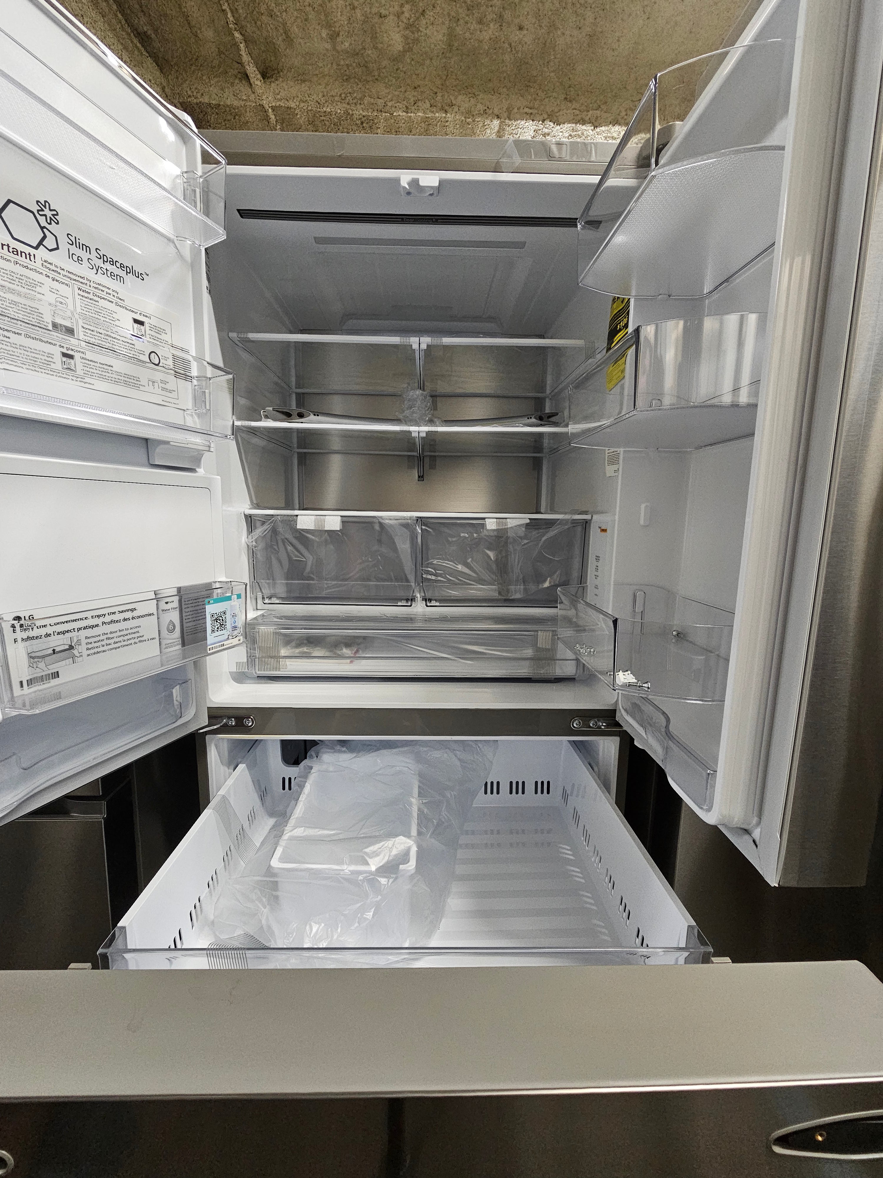 LG 31 cu. ft. SMART Standard Depth MAX French Door Refrigerator with Dual Ice Makers in PrintProof Stainless Steel